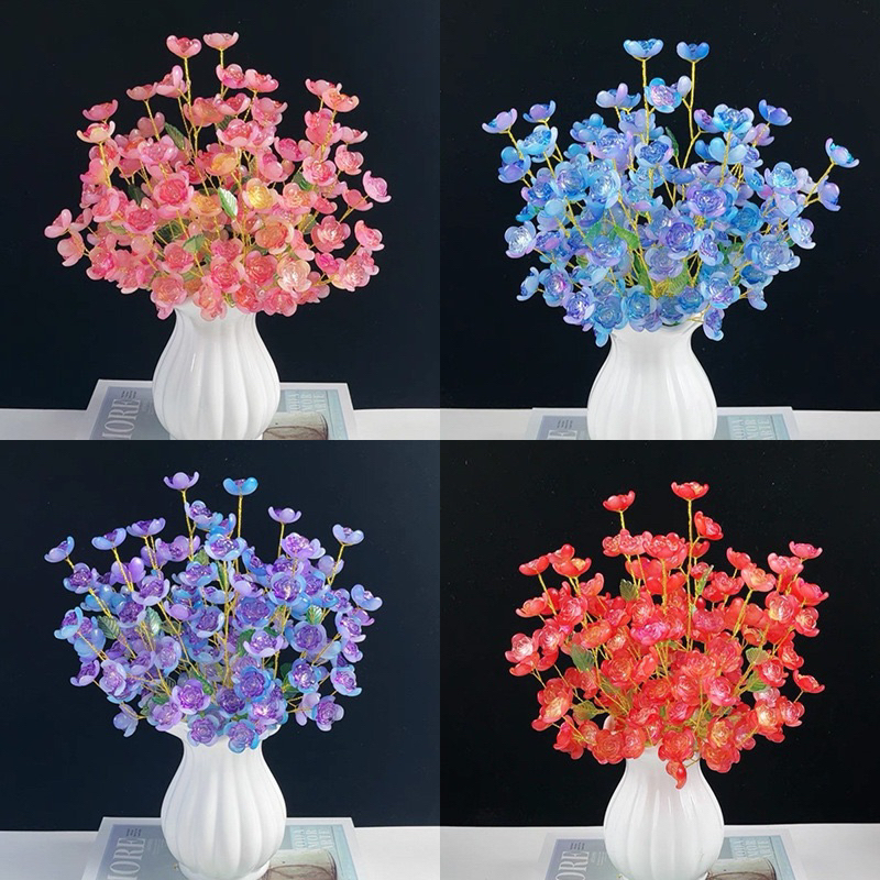 Cánh hoa 4 cánh chuyển sắc mới 16mm27mm làm hoa trang trí, phụ kiện handmade DIY