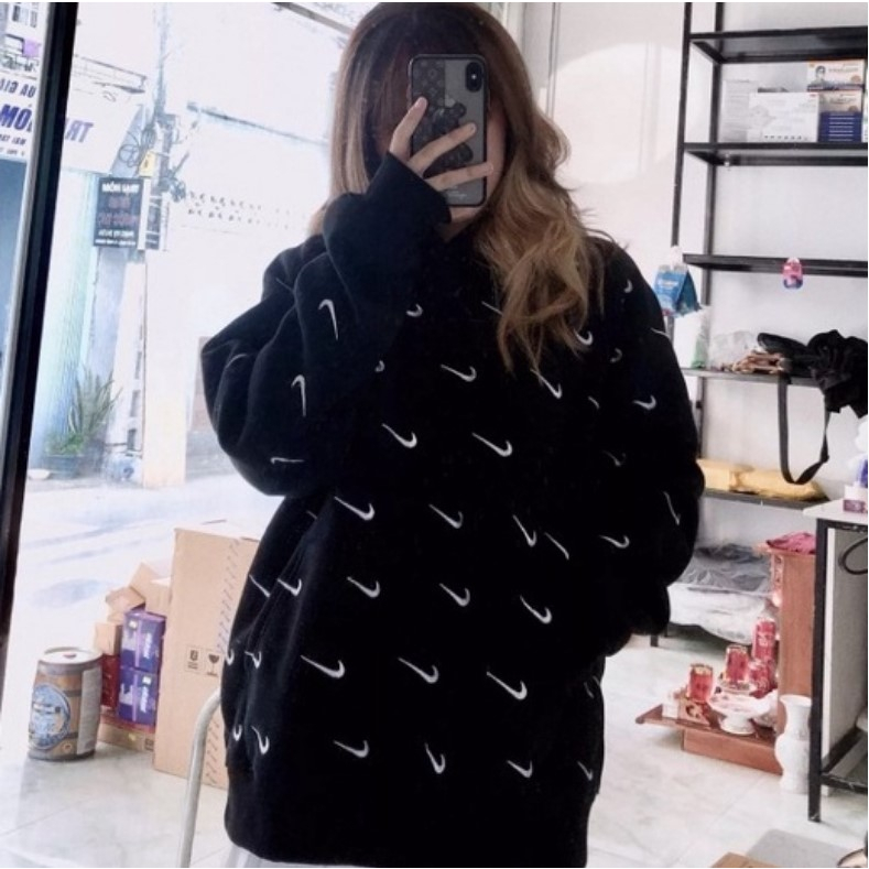 Áo Hoodie Nike Swoosh Chất Nỉ Dày - Hàng Chuẩn Đẹp. Fom Dáng Unisex Đủ Size Chính Hãng