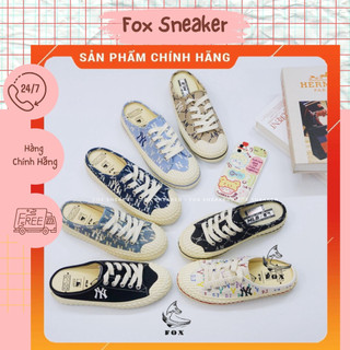  Giày sục MLB Mule đạp gót màu đen dễ mang, giá tốt | 3AMUUA11N - Fox Sneaker