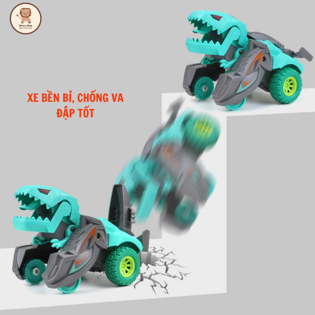 Đồ Chơi Trẻ Em Ô Tô Khủng Long Biến Hình Cho Bé Vận Động  Đồ Chơi Ô Tô Chạy Cót Vui Nhộn Nhiều Màu Sắc Đẹp Mắt
