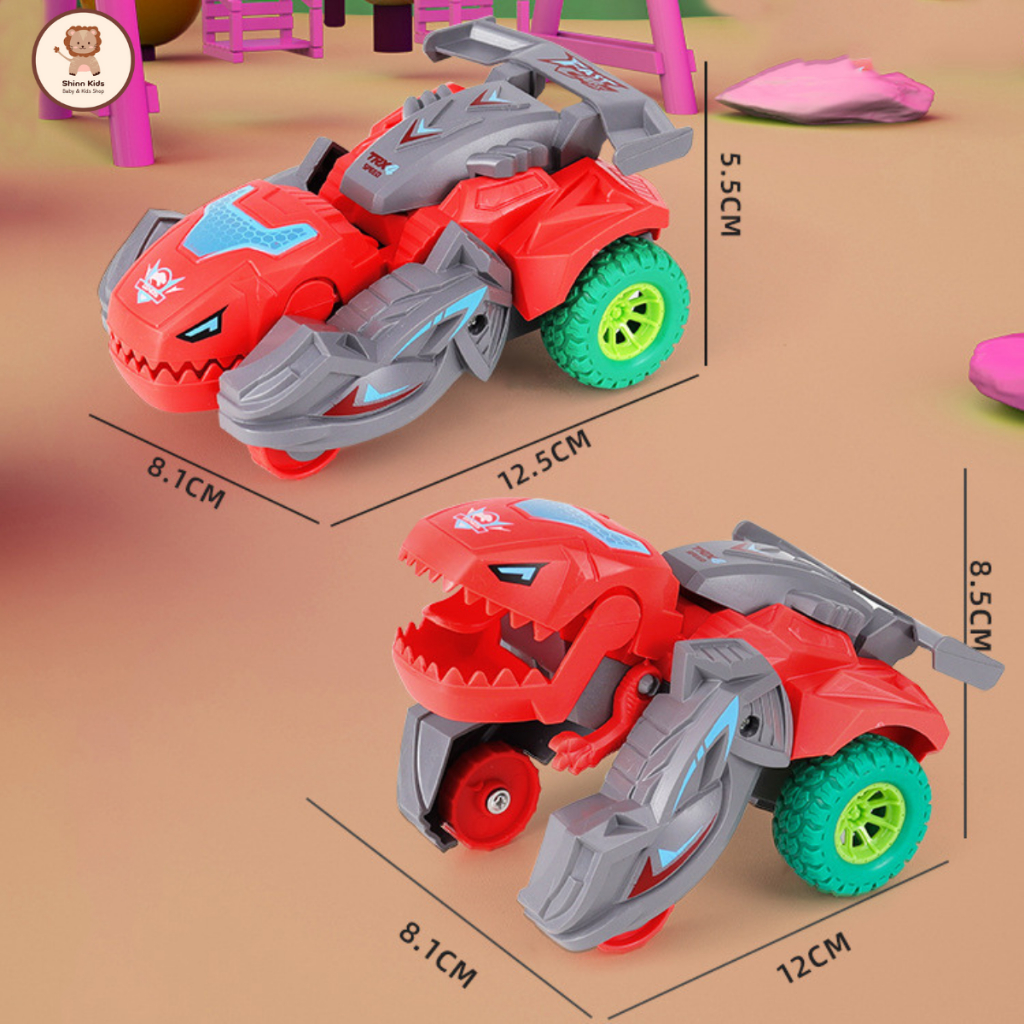 Đồ Chơi Trẻ Em Ô Tô Khủng Long Biến Hình Cho Bé Vận Động  Đồ Chơi Ô Tô Chạy Cót Vui Nhộn Nhiều Màu Sắc Đẹp Mắt