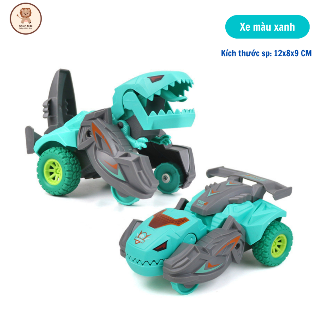 Đồ Chơi Trẻ Em Ô Tô Khủng Long Biến Hình Cho Bé Vận Động  Đồ Chơi Ô Tô Chạy Cót Vui Nhộn Nhiều Màu Sắc Đẹp Mắt