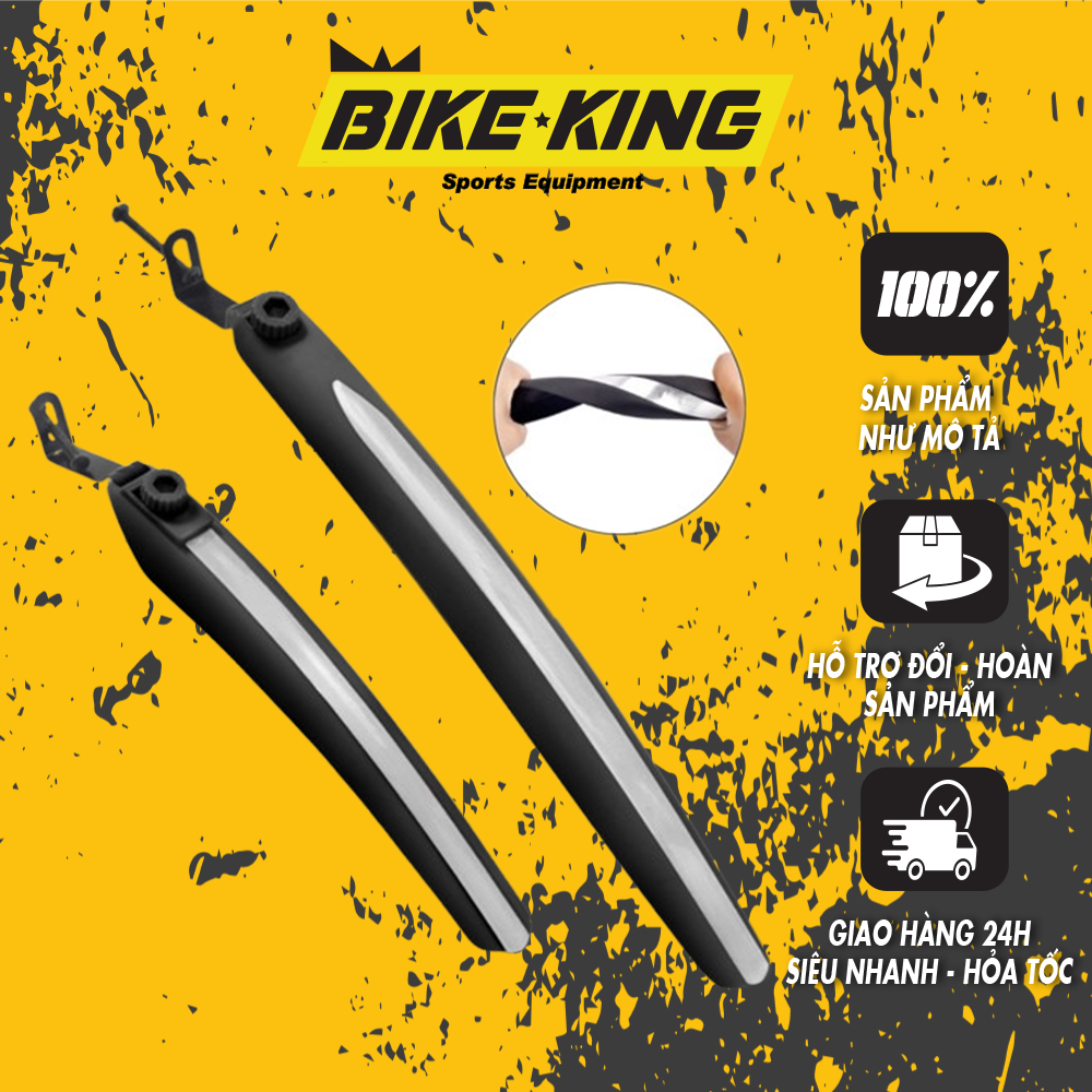 Bộ Dè Chắn Bùn Xe Đạp 700C Có Sọc Phản Quang: Bảo Vệ Hoàn Hảo và Phong Cách Đi Đạp Xe Thể Thao, Touring và City DC-10