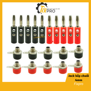 Jack bắp chuối 4mm, giắc cắm dây loa chuối 4mm, ổ cắm dây loa chuối 4mm