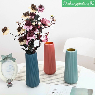 Bình cắm hoa bằng nhựa giả gốm sứ🍀freeship🍀chậu cắm hoa giả gốm sứ