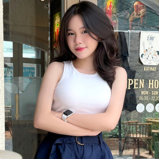 Áo Croptop Ba Lỗ Nữ Trơn Erotas Ôm Body