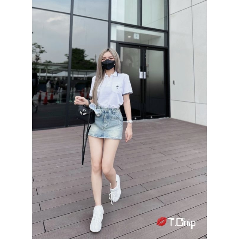 Áo polo thêu ngôi sao hàng QCL1