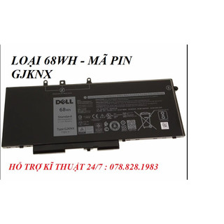 Pin Laptop Dell Precision 3520 3530 7520 Latitude E5480 E5580 E5490 E5491 E5590 Mã Pin GJKNX - VG93N  LOAI 68WH VÀ 92WH
