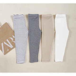 Set 4 quần legging tăm dài cho bé gái