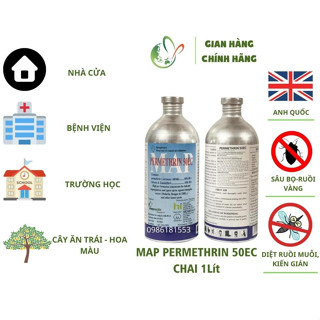 Thuốc Diệt Muỗi PERMETHRIN 50EC Chai 1l