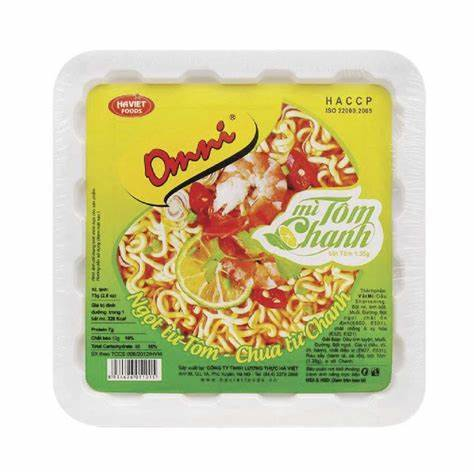 Mì Omni tôm chanh bát 75g