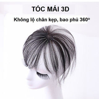 Tóc mái thật 3d 💖freeship💖 mái 3d tóc thật, tóc mái thưa 3d, tóc giả nữ