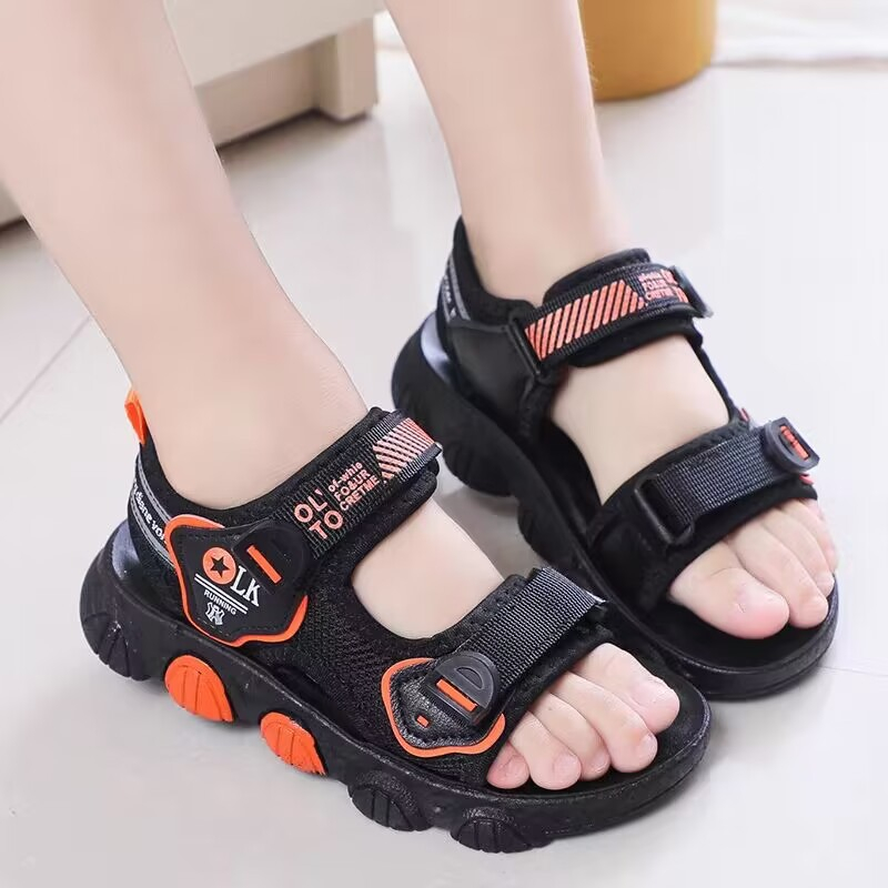 Dép Sandal học sinh HOT 2024 mã F-77 Quảng Châu cao cấp cho bé trai bé gái từ 3 tuổi đến 15 tuổi