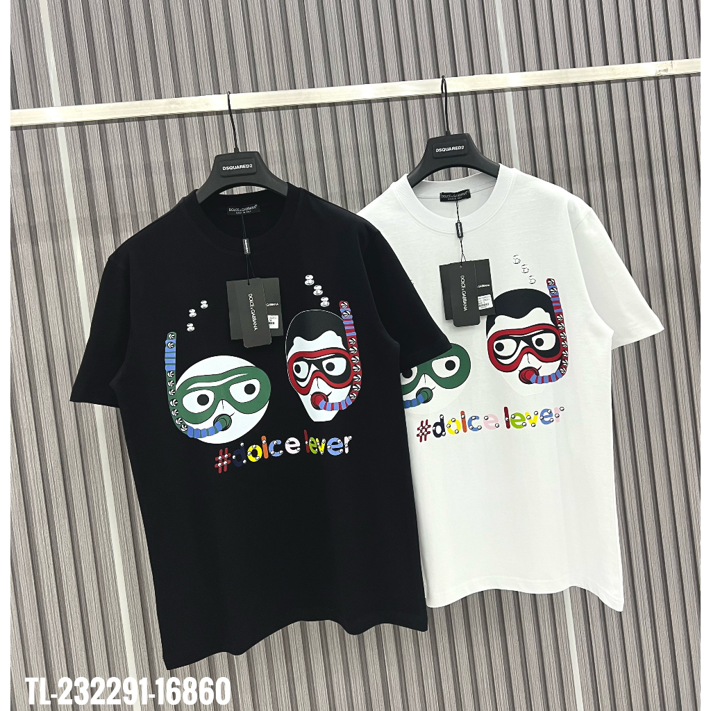 🔥Hot🔥Áo thun DG in hình mặt thiết kế hot trend Nam nữ New 2023