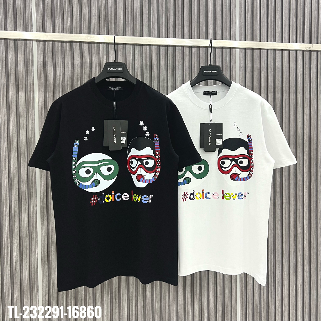 🔥Hot🔥Áo thun DG in hình mặt thiết kế hot trend Nam nữ New 2023