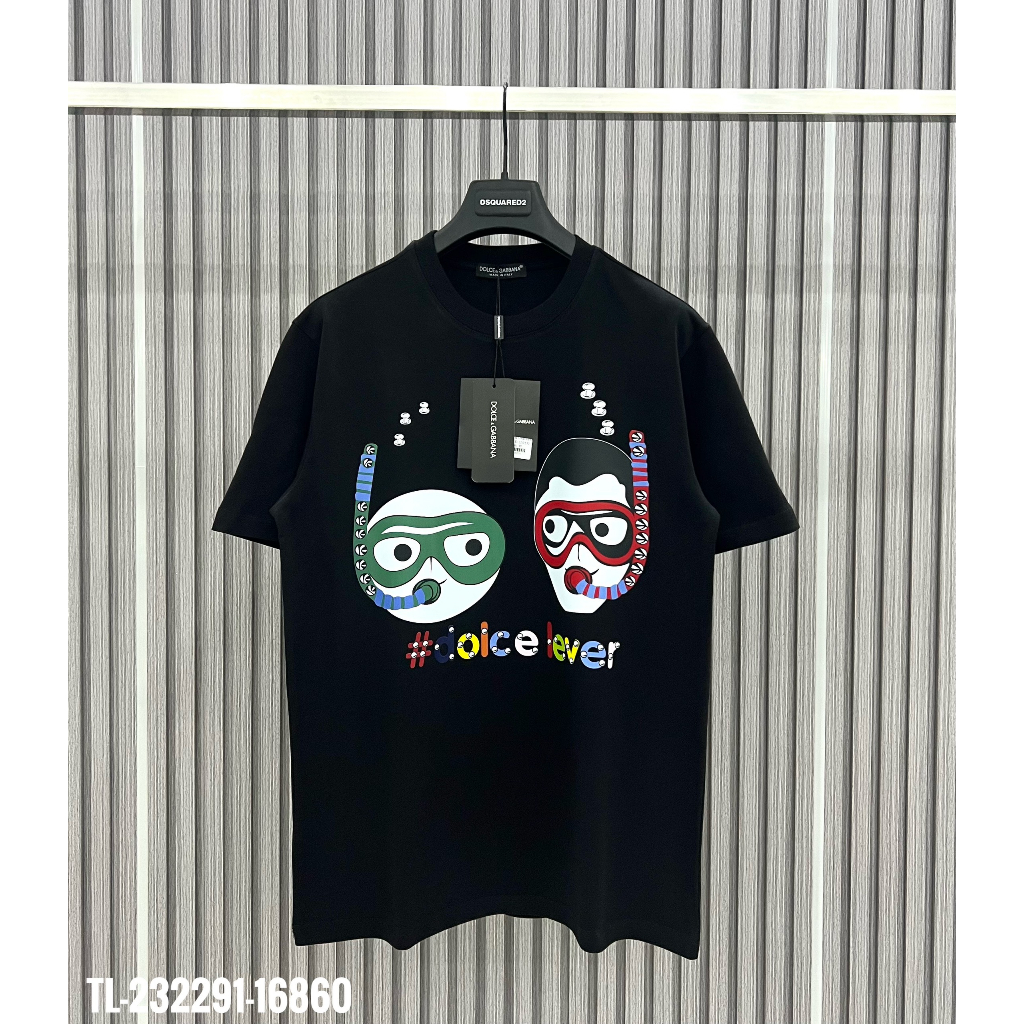 🔥Hot🔥Áo thun DG in hình mặt thiết kế hot trend Nam nữ New 2023