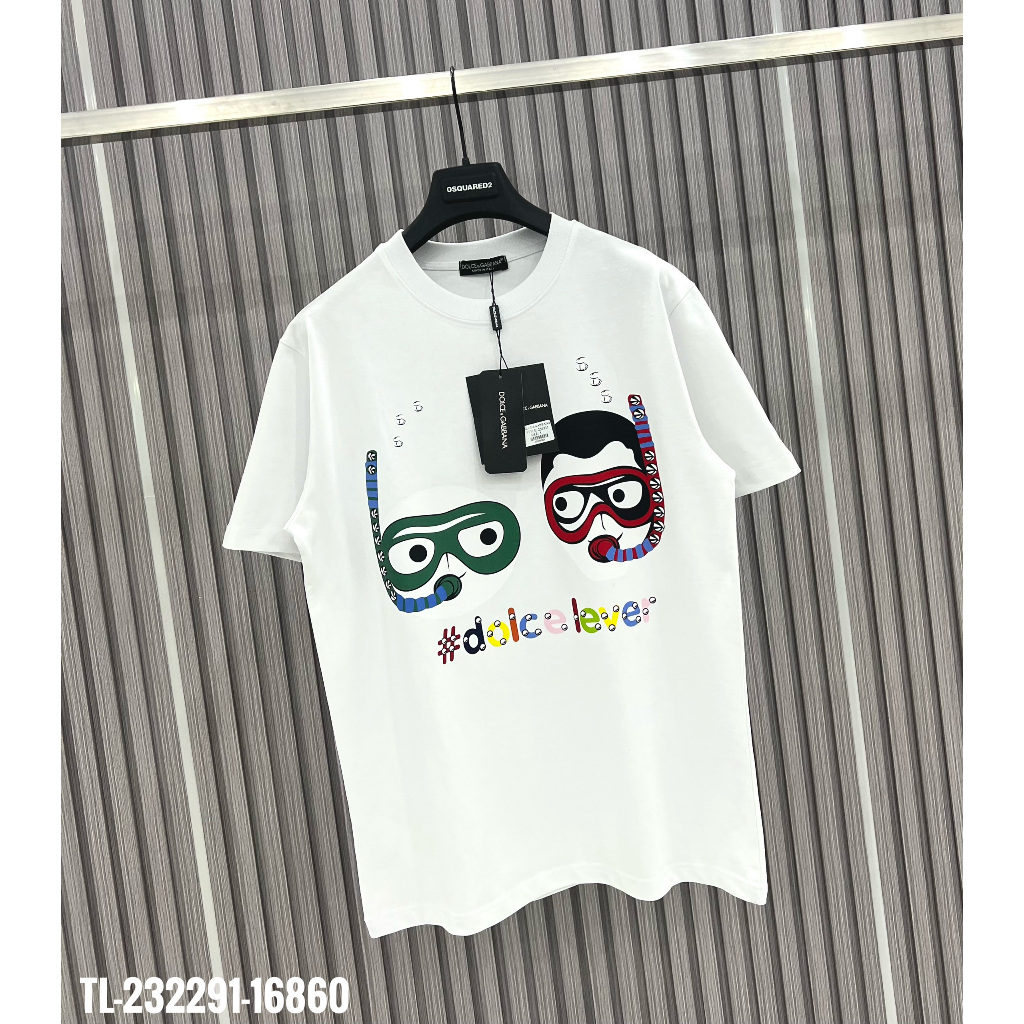 🔥Hot🔥Áo thun DG in hình mặt thiết kế hot trend Nam nữ New 2023