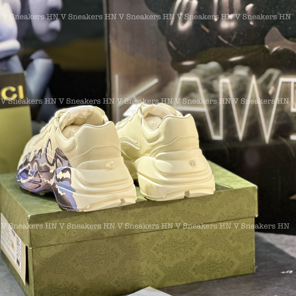 Giày Gucci Rhyton Sóng Biển Wave Nam Nữ Tăng Chiều Cao 2022 Hottrend