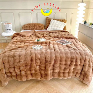 Chăn lông cáo hồ ly nhập khẩu chính hãng cao cấp kích thước 2x2,3m nặng 3,5kg - Timibedding