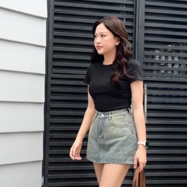 Chân Váy Jean Nữ Dáng Chữ A Tôn Dáng