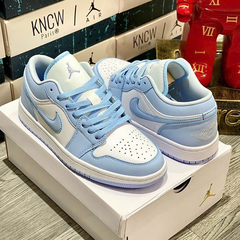 L Hàng Sẵn l Giày Thể Thao 𝐉𝐃𝟏 𝐋𝐨𝐰 𝐀𝐥𝐮𝐦𝐢𝐧𝐮𝐦 Xanh Trắng Bản SC Đẹp Nhất Thị Trường Full Bill Box