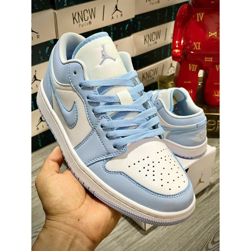 L Hàng Sẵn l Giày Thể Thao 𝐉𝐃𝟏 𝐋𝐨𝐰 𝐀𝐥𝐮𝐦𝐢𝐧𝐮𝐦 Xanh Trắng Bản SC Đẹp Nhất Thị Trường Full Bill Box