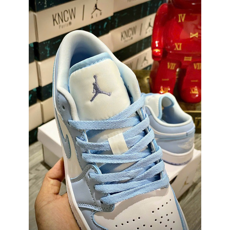 L Hàng Sẵn l Giày Thể Thao 𝐉𝐃𝟏 𝐋𝐨𝐰 𝐀𝐥𝐮𝐦𝐢𝐧𝐮𝐦 Xanh Trắng Bản SC Đẹp Nhất Thị Trường Full Bill Box