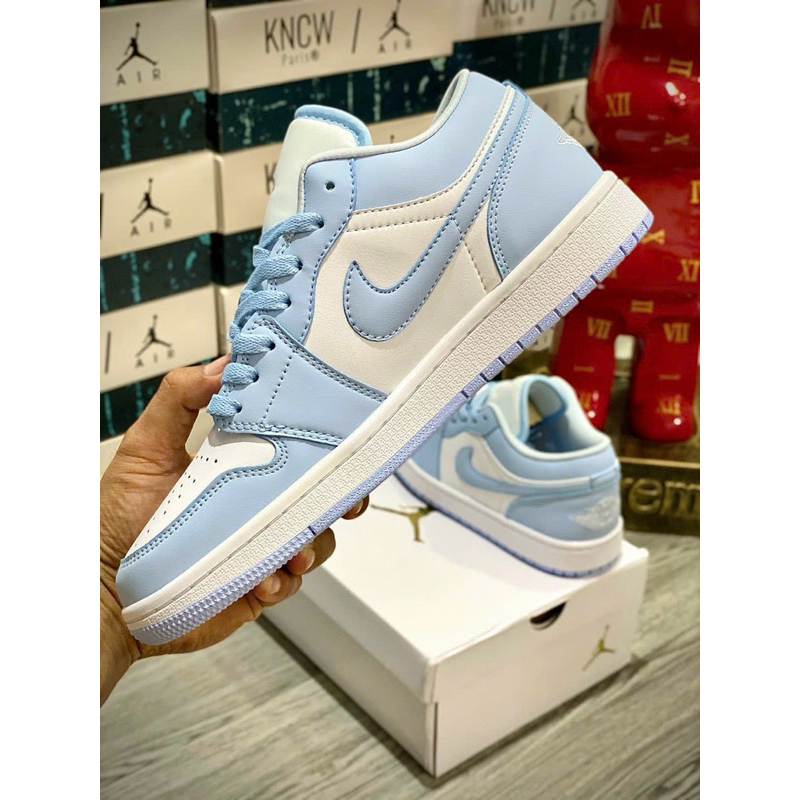 L Hàng Sẵn l Giày Thể Thao 𝐉𝐃𝟏 𝐋𝐨𝐰 𝐀𝐥𝐮𝐦𝐢𝐧𝐮𝐦 Xanh Trắng Bản SC Đẹp Nhất Thị Trường Full Bill Box