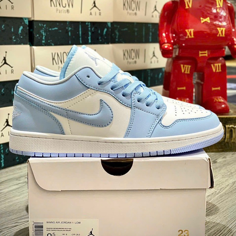 L Hàng Sẵn l Giày Thể Thao 𝐉𝐃𝟏 𝐋𝐨𝐰 𝐀𝐥𝐮𝐦𝐢𝐧𝐮𝐦 Xanh Trắng Bản SC Đẹp Nhất Thị Trường Full Bill Box