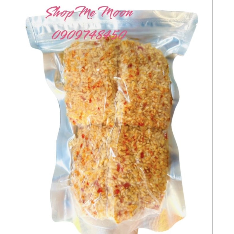 CƠM CHÁY NẾP SỐT MẮM ỚT KO CHÀ BÔNG - BỊCH 500GR