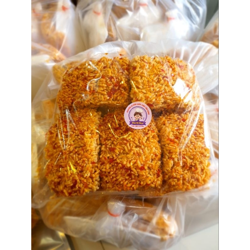 CƠM CHÁY NẾP SỐT MẮM ỚT KO CHÀ BÔNG - BỊCH 500GR