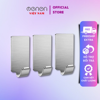 Bộ 3 Móc Treo Đồ INOX304 Dán Tường Sử Dụng Công Nghệ 3M Siêu Dính- M08 - OENON