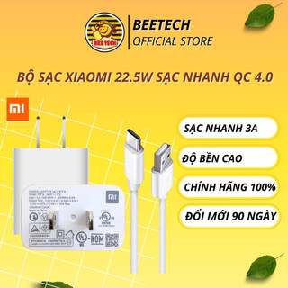 Bộ Sạc Xiaomi 22.5W , Cáp Sạc Chân Type C, Sạc nhanh tương thích với mọi loại điện thoại  - Beetech