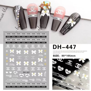 Stick trang trí móng dh-447,sticker gắn móng dh-447