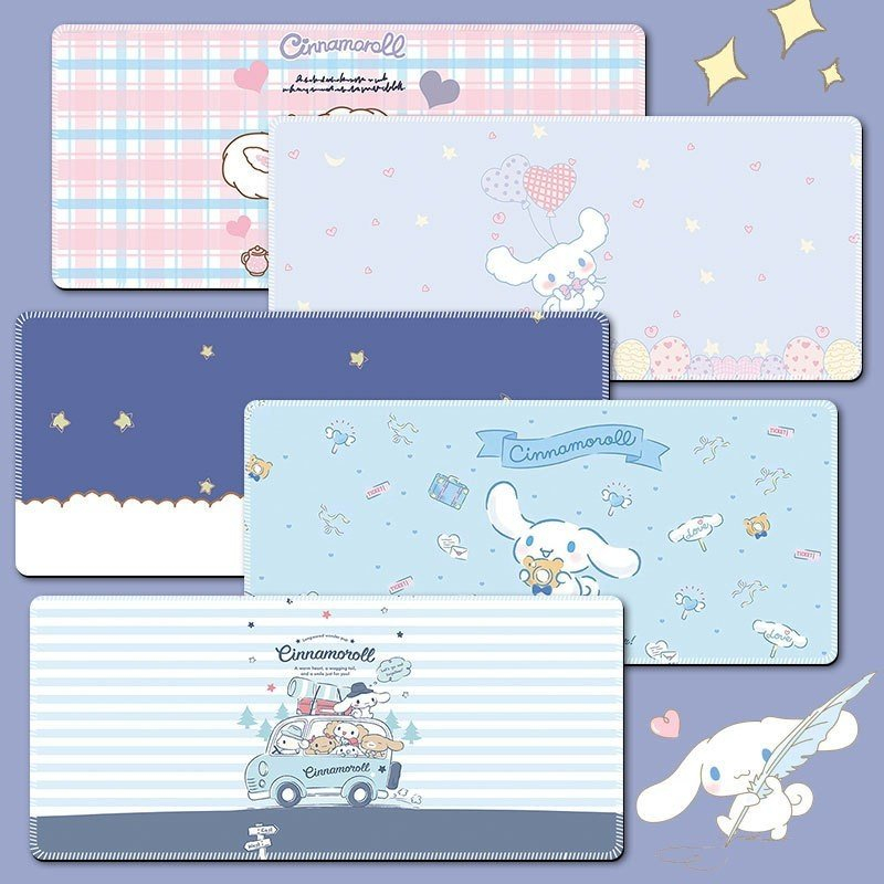 Tấm Lót Bàn,Lót Chuột Chống Thấm,Chống Trượt, Trang Trí Bàn Học,Bàn Làm Việc-Sanrio,Gấu Dâu,Cinnamoroll,Stella