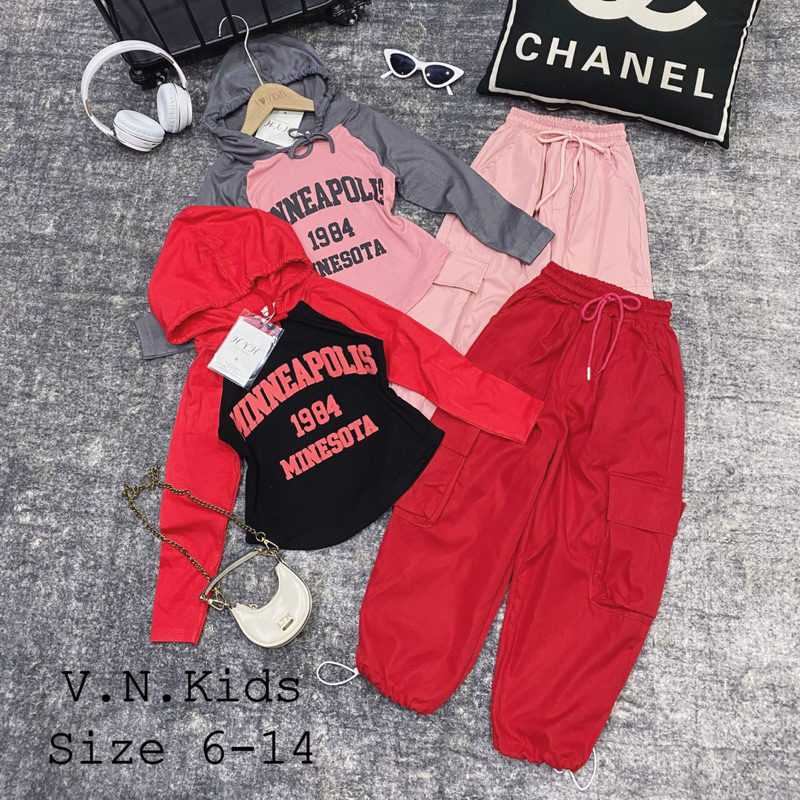 Bộ thể thao Thu Đông cho Bé size đại 18kg - 42kg