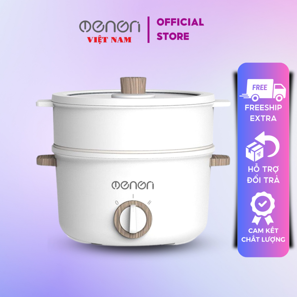 Nồi Lẩu Điện Đa Năng OENON Công Suất 600W Chống Dính Vân Gốm