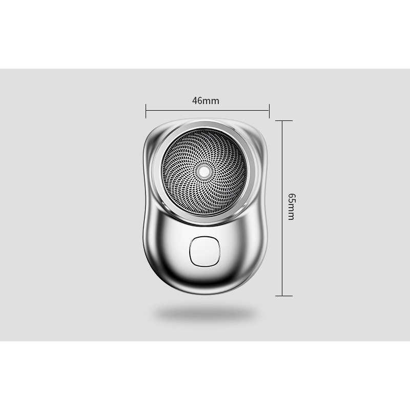 HEYLOOK Máy Cạo Râu Mini Chống Nước Sạc USB 6 lưỡi kép tự mài tiện dụng cho nam