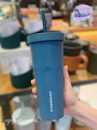 Starbucks ly nhựa recycle the new house style 414ml