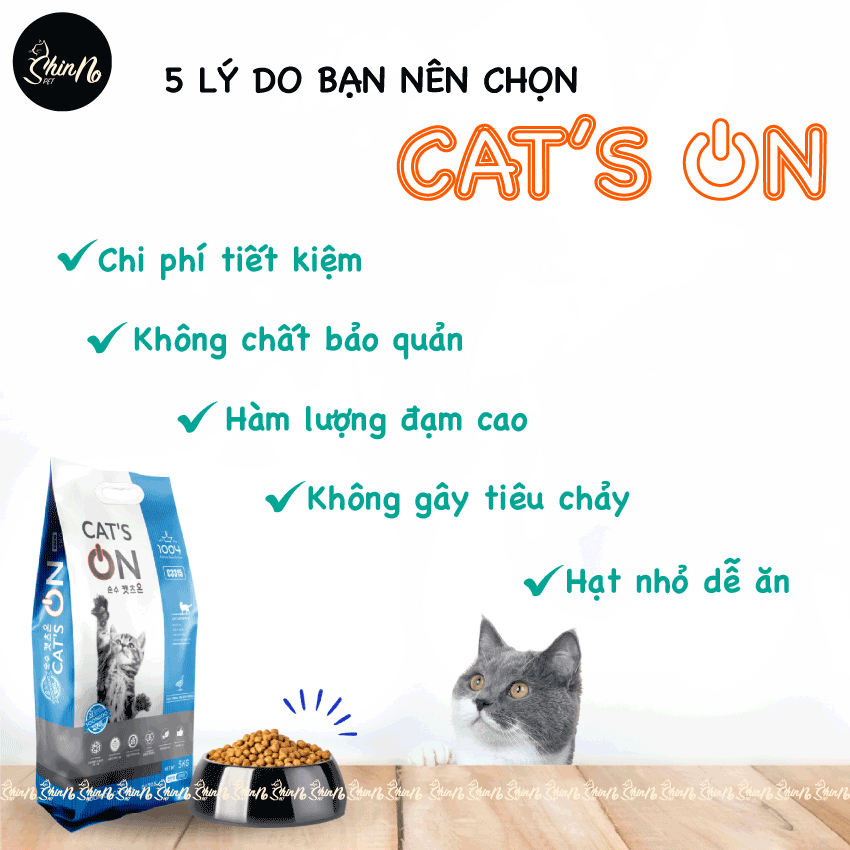 Hạt Cat's On 5kg dành cho Mèo ShinnoPetShop