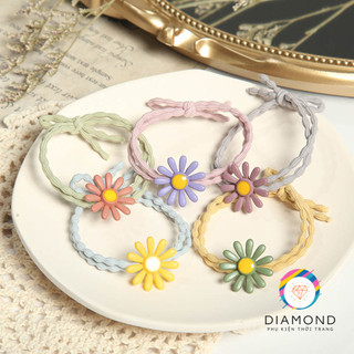 Dây Cột Tóc Hoa Cúc Lớn Đẹp Lung Linh Diamond CT09