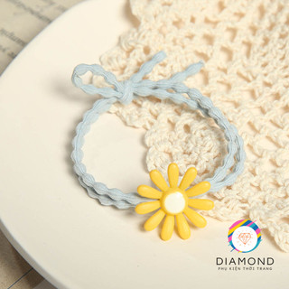Dây Cột Tóc Hoa Cúc Lớn Đẹp Lung Linh Diamond CT09