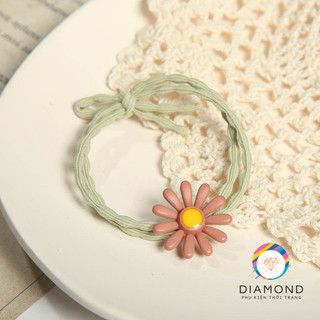 Dây Cột Tóc Hoa Cúc Lớn Đẹp Lung Linh Diamond CT09