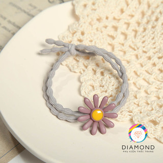 Dây Cột Tóc Hoa Cúc Lớn Đẹp Lung Linh Diamond CT09