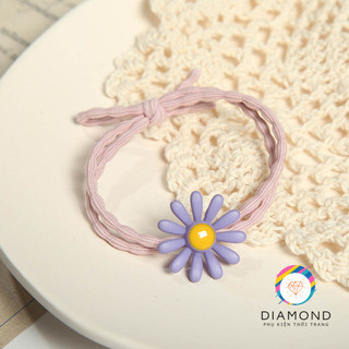 Dây Cột Tóc Hoa Cúc Lớn Đẹp Lung Linh Diamond CT09