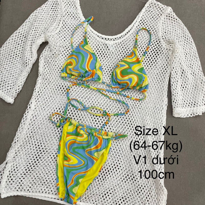 Bộ Bikini Bộ Bơi Hai Mảnh Có Mút Ngực Hàng Xuất