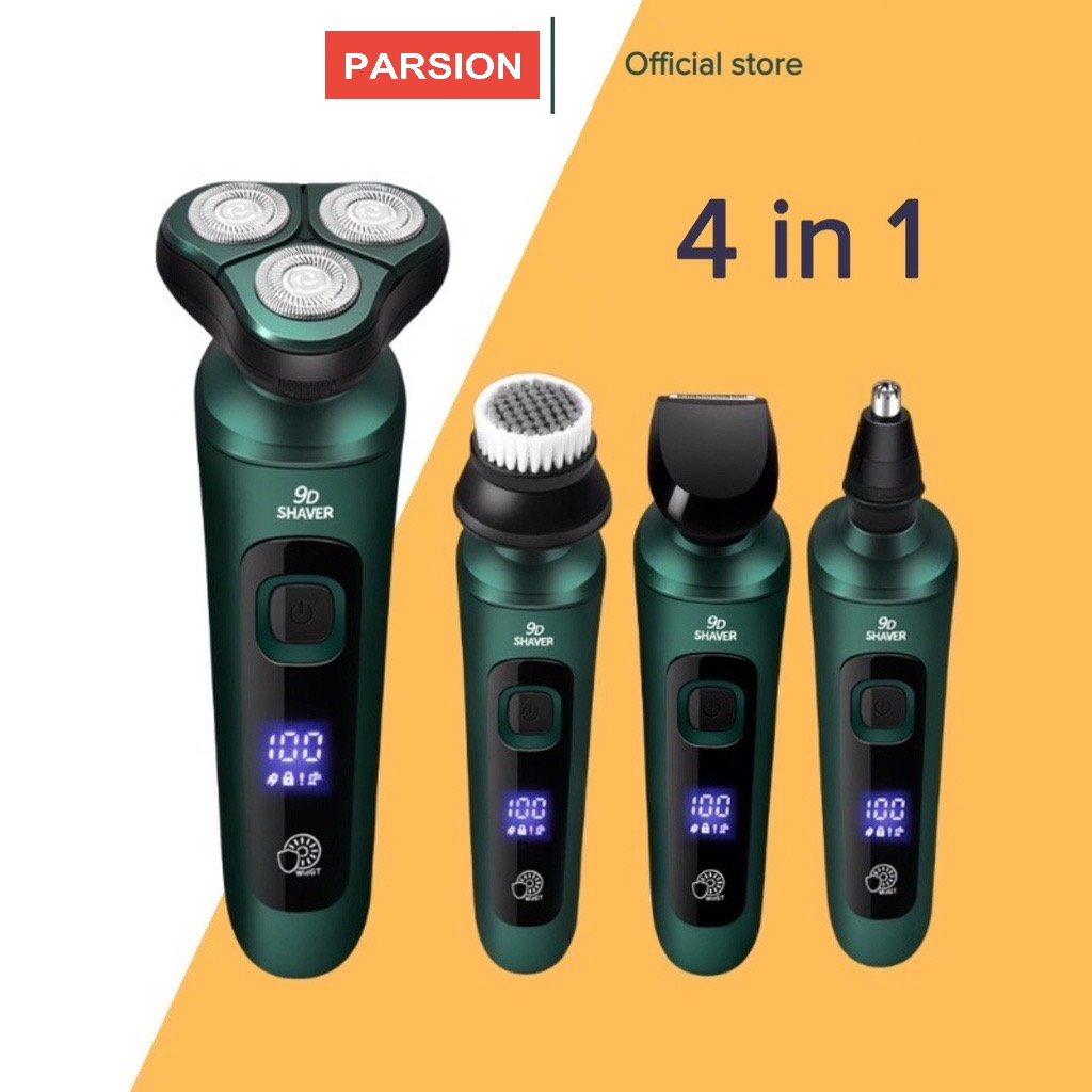 Máy cạo râu đa năng 4in1 hàng cao cấp IP X7 kháng nước Parsion