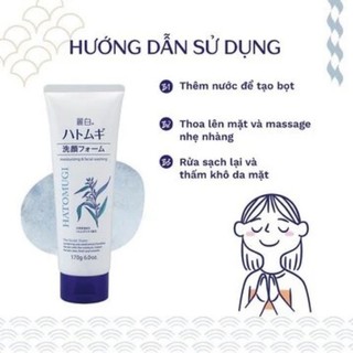 Sữa Rửa Mặt Ý Dĩ Hato.mugi 170g