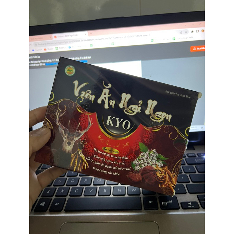 Viên Ăn Ngủ Ngon Kyo , An Thần, Ngủ Ngon và Sâu Giấc Hơn, Hộp 60 Viên,