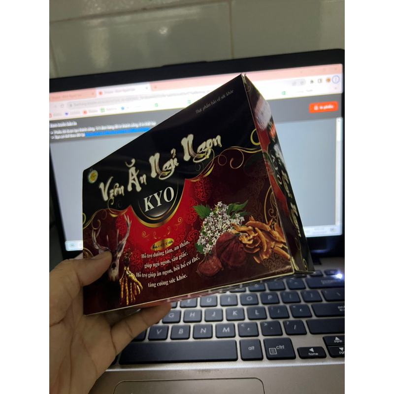 Viên Ăn Ngủ Ngon Kyo , An Thần, Ngủ Ngon và Sâu Giấc Hơn, Hộp 60 Viên,